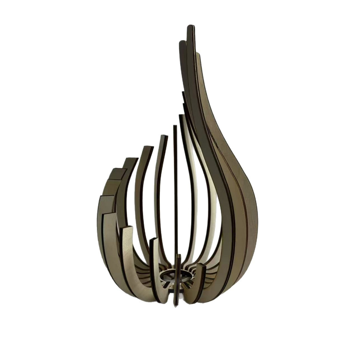 New Arrival Wooden Candle Holder Table Decor Gift Lotus-Shaped Display Shelf