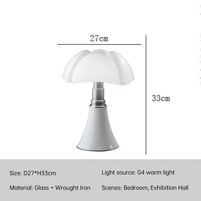 Vintage Bauhaus Bat Lamp Retro Bedside Table Light Nordic Floral Nightstand Lamp for Living Room