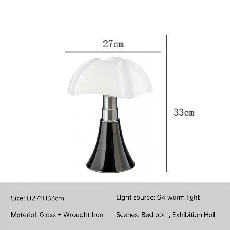 Vintage Bauhaus Bat Lamp Retro Bedside Table Light Nordic Floral Nightstand Lamp for Living Room