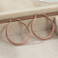 Women's Retro Large Hoop Earrings Jewelry