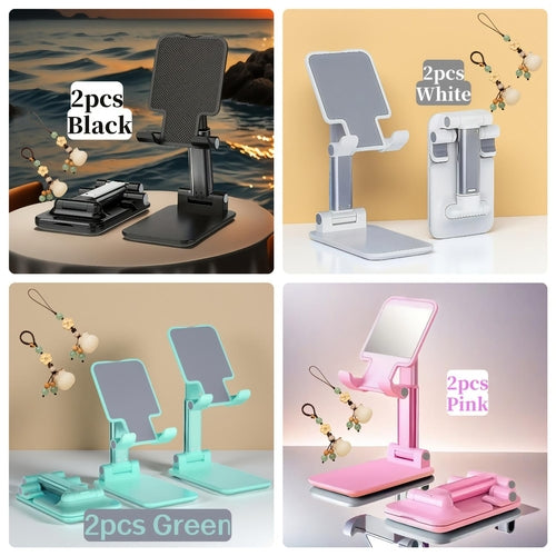 2-Pack Mobile Phone & Tablet Stand Weighted Sturdy Compact Versatile